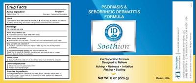 Soothion Psoriasis Label - Soothion Psoriasis Label